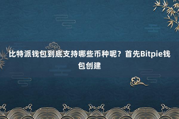 比特派钱包到底支持哪些币种呢？首先Bitpie钱包创建