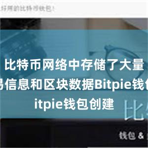 比特币网络中存储了大量的交易信息和区块数据Bitpie钱包创建